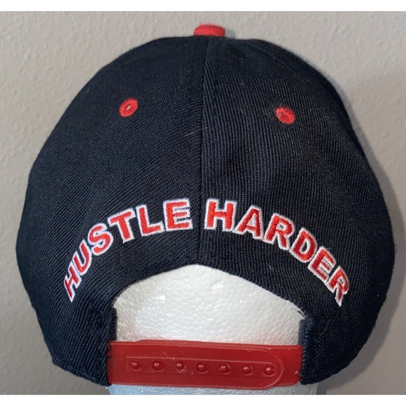 Hustle Harder Black Adjustable Baseball Cap‎ Snapback - Picture 3 of 8